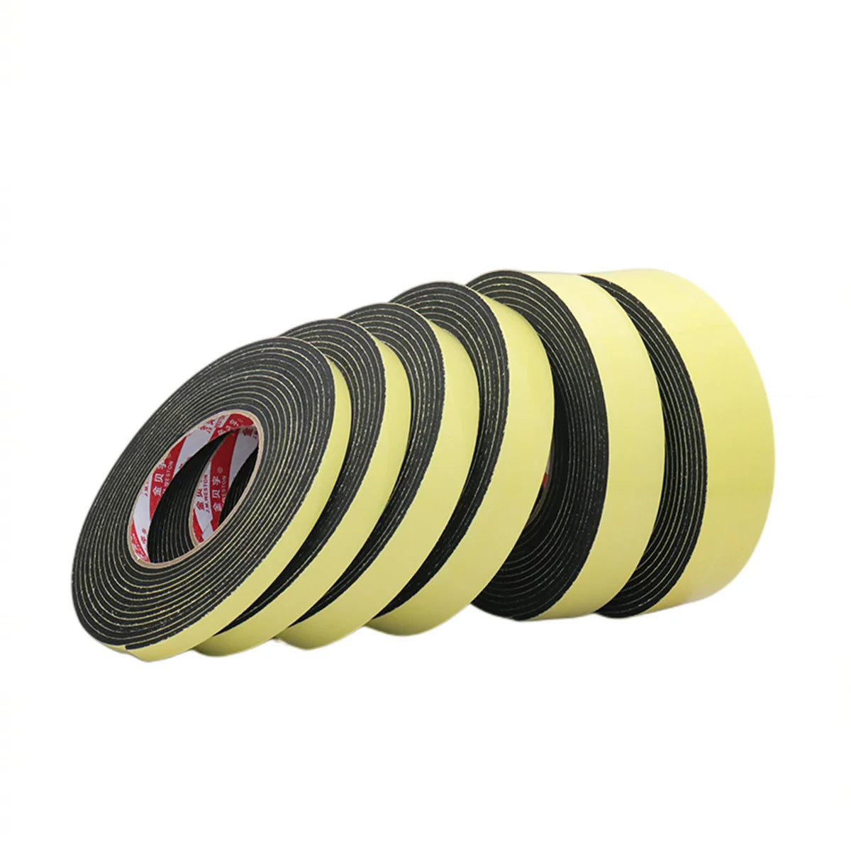 Single-sided Adhesive Black EVA Foam Seal Tape Weatherstrip Window and Door