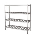 Stainless Steel Heavy Duty Kitchen Storage Rack Adjustable Size Stainless Steel Wall Rack Organizer