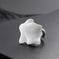 TongLing Brushed Surface Girl Finger Rings Irregular Geometric Chunky Minimalist Rings for Wholesale