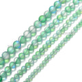 2020 Ebay Hot Rainbow Moon Stone w Flash Healing Energy Matte Gemstone Round Glass Beads for DIY Jewelry Making Supply Strands
