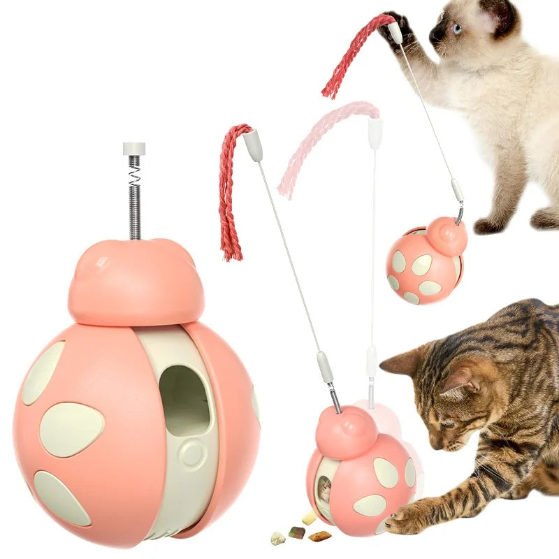 Hot Selling Cat Toys Including a Spinning Ball Balance Car That Can Hold Food and Cat Toys