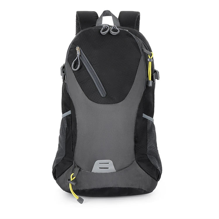 2025 New Reflective Light Waterproof Outdoor Fashion Polyester Zipper Closure Durable Mountain Camping 20L Backpack