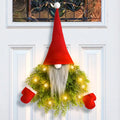 Luminous Faceless Door Hanging Restaurant Bar Christmas Decoration Props Santa Claus Christmas Wreath