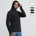 Training Wear Men Sportswear Long Sleeve Tshirt Fitness Clothes Hoodies Sweatshirts for Men With Thumb Hole