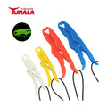 Luminous Floating Fish Gripper Fishing Grabber Catfish Mouth Pliers Caught Bass Holder Saltwater Lip Grip Tool with Lanyard