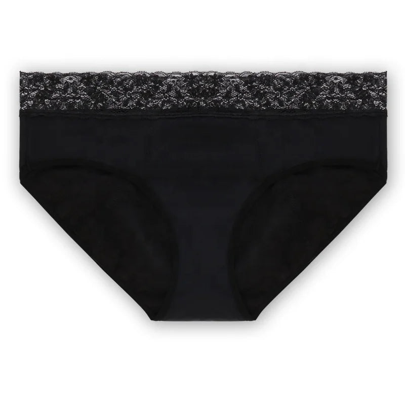 Plus Size Period Underwear Leakproof Panties Menstrual Panties Period Underwear Lace Waist Quick Dry Underwear Quick Absorb
