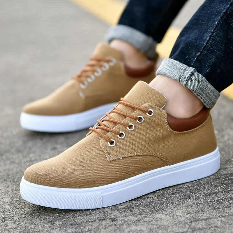 Foreign Trade 2026 New Canvas Shoes Korean Men's All-match Casual Trend Extra Large Sneakers