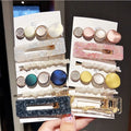 3pcs One Set Beauty Acrylic Hair Clips Bobby Pins Fashion Pearl Hairgrip for Girls