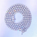 Custom Pass Diamond Tester 3mm 4mm Luxury Diamond Moissanite Vvs Tennis Chain