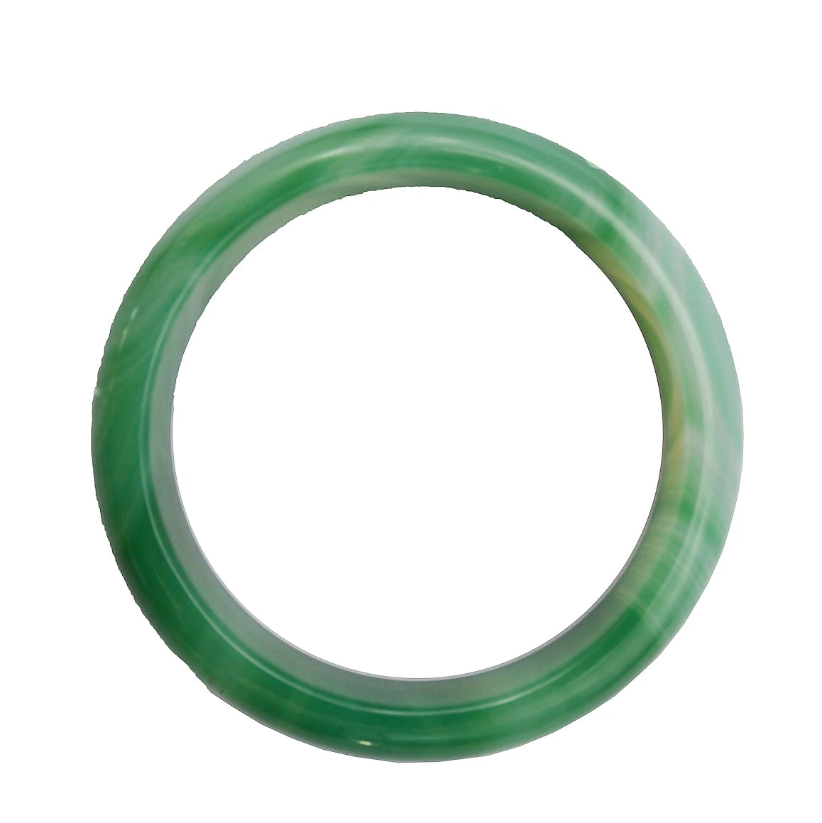 Bling Jewelry Chinese Style Wide Green Agate Bangles  Bracelets for Women