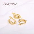 18K Gold Plated Earwires Fasteners Earrings Hooks-Multi-Style DIY Jewelry Making Supplies Earring Hook Clasp