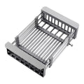 Adjustable Kitchen Sink Storage Rack Organizer Stainless Steel Telescopic Over the Sink Dish Drying Rack Extendable