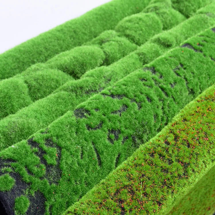 RSH Factory Wholesale 100*100cm Artificial Grass Plant Panel Wall Art Moss Wall