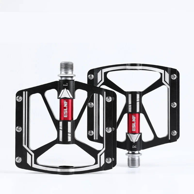 ESLNF Aluminum Alloy Wide Mtb Bicycle Pedals Bike Accessories Anti-Slip 3 Bearing Bike Pedal