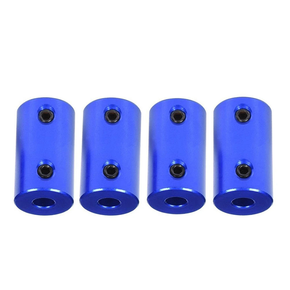 D14L25 Aluminum Alloy Coupling with 3D Printed Bore Blue Flexible Shaft Coupler Screw Part for Stepper Motor CNC Machined