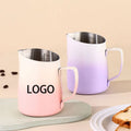 Wholesale Stainless Steel Coffee Milk Jugs With Temperature Stamped Milk Frother Pitcher Printing Milk Pitcher