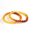 Wholesale Fashion Jewelry Bracelet Adjustable Round Bead Bracelet Gradual Natural Amber Bracelet