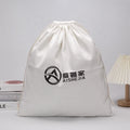 Recyclable Cotton Bag Gift Packaging Bag Custom Logo Printed Cosmetic Toys Sembroideredt Cotton Pouch Hot Selling Custom White