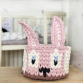 Y-Z Crochet Cotton Rope Woven Cartoon Animal Small Toys Snacks Storage Baskets Rope Bowls