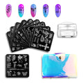 Nail Supplies Flower Butterfly Image Template Acrylic Nail Design Image Transfer Nail Art Stamping Plate