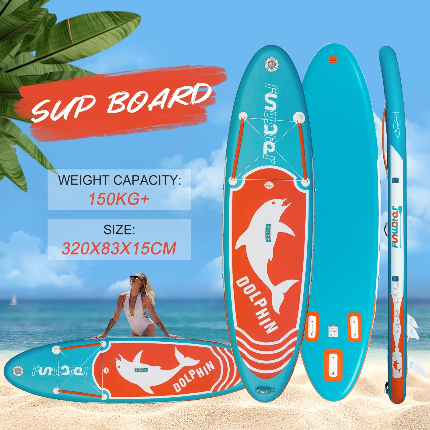 Fly Eagle Lightweight PVC Air SUP Paddle Board EU Warehouse Ready to Ship Water Sports Waterplay Inflatable Drop Stitch Board