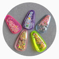 Fashion Girls Hair Accessories Transparent PVC Sequin Hair Clip Fruits Jewelry Quicksand BB Hairpin Children Headdress