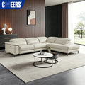 MANWAH CHEERS Contemporary Modular Villa Living Room Leather Sofa Ergonomic Armrest Design Corner Sectional Electric Recliner