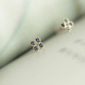 Earrings Diamonds Cubic Zircon Earring Blue Sapphire Zircon Earrings