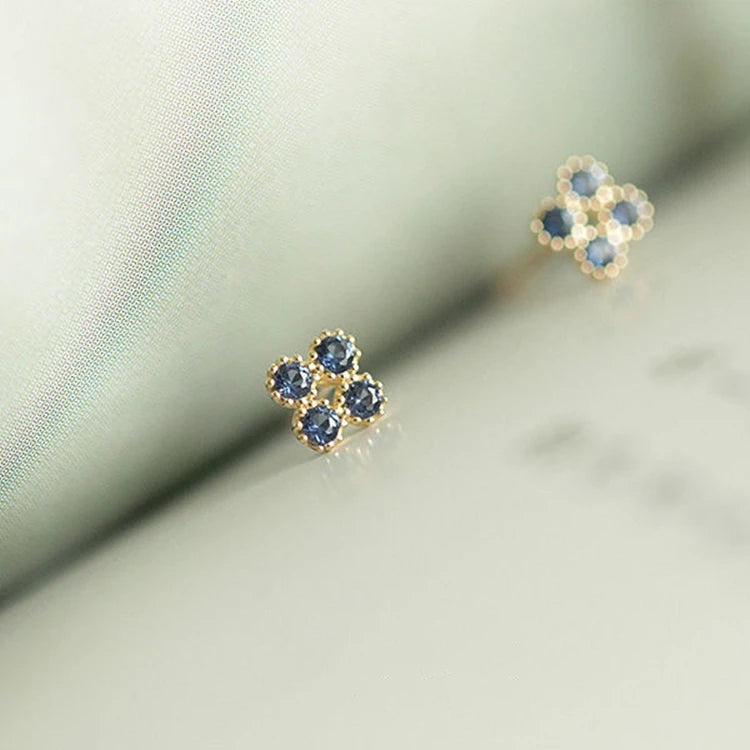 Earrings Diamonds Cubic Zircon Earring Blue Sapphire Zircon Earrings