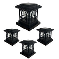 Howlighting Outdoor LED Post Deck Cap Fence Landscape Waterproof Garden Gate Solar Powered Lamp Decoration Solar Post Light