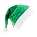 Ready to Ship Santa Claus Green Christmas Hat Character Style Polyester Hat for Party Xmas Plush Hat