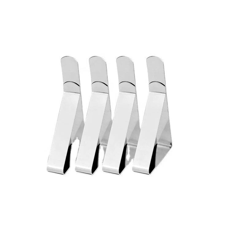 Kangluo Wave Shape Design Stainless Steel Durable Tablecloth Clip Factory Direct Fastener Secure Utensils Table Cover Dishwasher