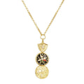 European and American Style Sun Stars Moon Crown Ears of Wheat Shield Compass Pendants Necklaces Women Girls