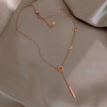 HOVANCI Stainless Steel Chain Necklace Design Jewelry 11 Choker Necklace Stainless Steel 18k Gold Letter No Fade Necklace