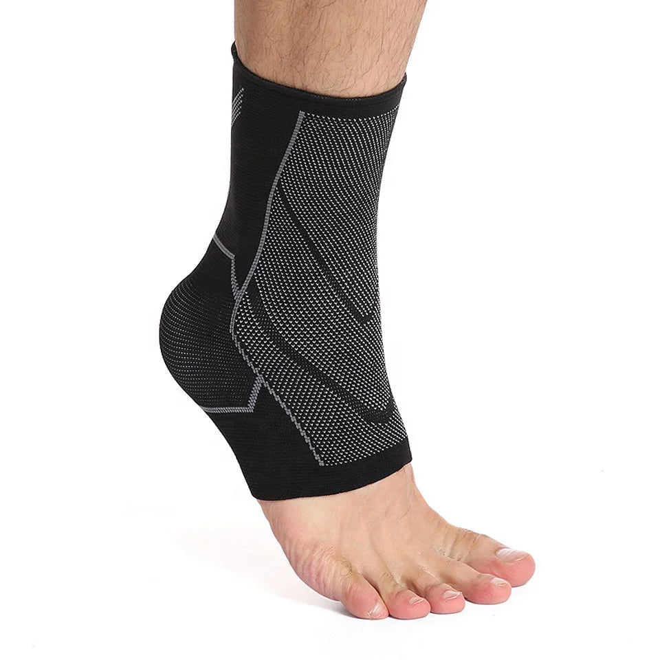 Nylon Spandex Knitted Compression Ankle Support for Hiking