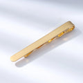 Simple Bare Plate Solid Copper Fashion Formal Tie Accessories Versatile Mature Gold Clips Model T9-2 for Men