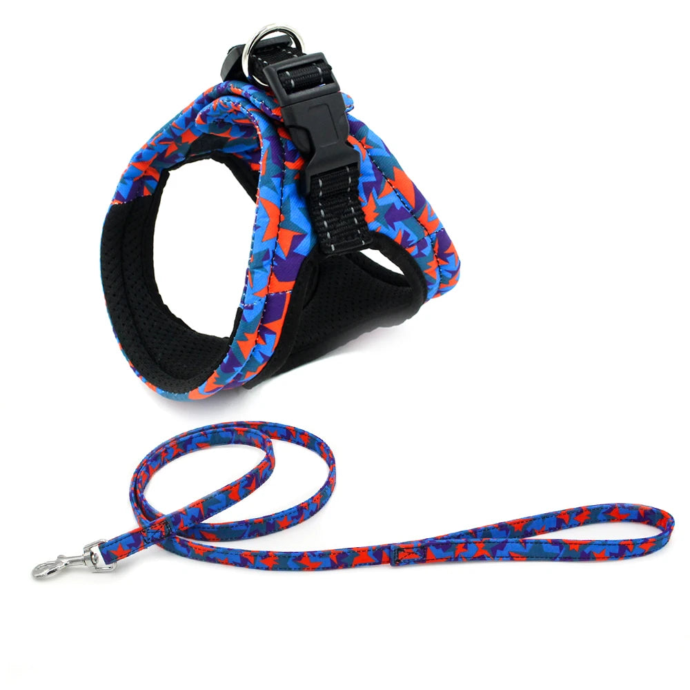 Fashion Hot Selling Adjustable Padded Dog Vest No-pull Dog Harness and Leash