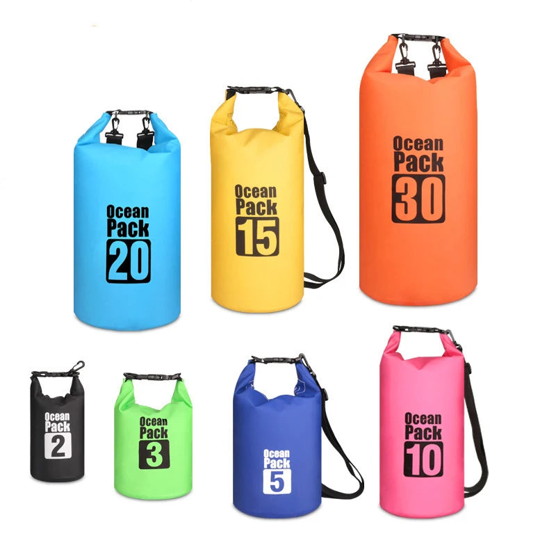 Custom Logo Outdoor Lightweight Roll Ocean Pack Top Waterproof Travel Pouch Cell Phone Dry Bag PVC Backpack