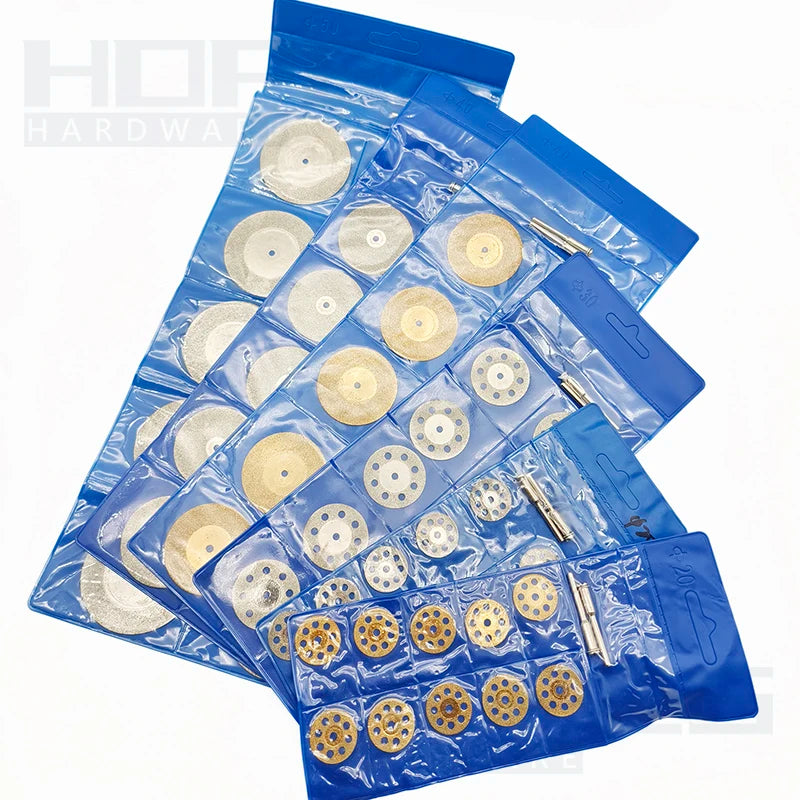 16-60mm Mini Diamond Disc Circular Emery Saw Blades for Grinding Cutting Jewelry Jade Amber DIY Electric Tools Kit