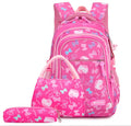 2021 Customized Design Student School Bag Waterproof Large Capacity Backpack Three-Pieces Set Bookbag for Kids