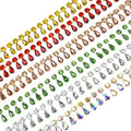 High Quality Multicolor Glass Crystal Rhinestone Chain 8Mm Round Claw Diamond 8*13Mm Water Drop Pendant Tassel Trim for Dresses