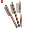 PCM-2 Eco-Friendly Colorful Dog & Cat Flea Removal Comb with Stainless Steel Wood 18.5cm for Pet Grooming Custom Logo Option