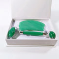 Diy Beauty Skin Jade Roller Gua Sha Jade Roller Gua Sha Stainless Steel Green Aventurine Guasha for Wedding Gifts