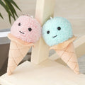 In Stock Kawaii 12cm Soft Small Leather Stuffed Ice Cream Keychain Plush Keychains