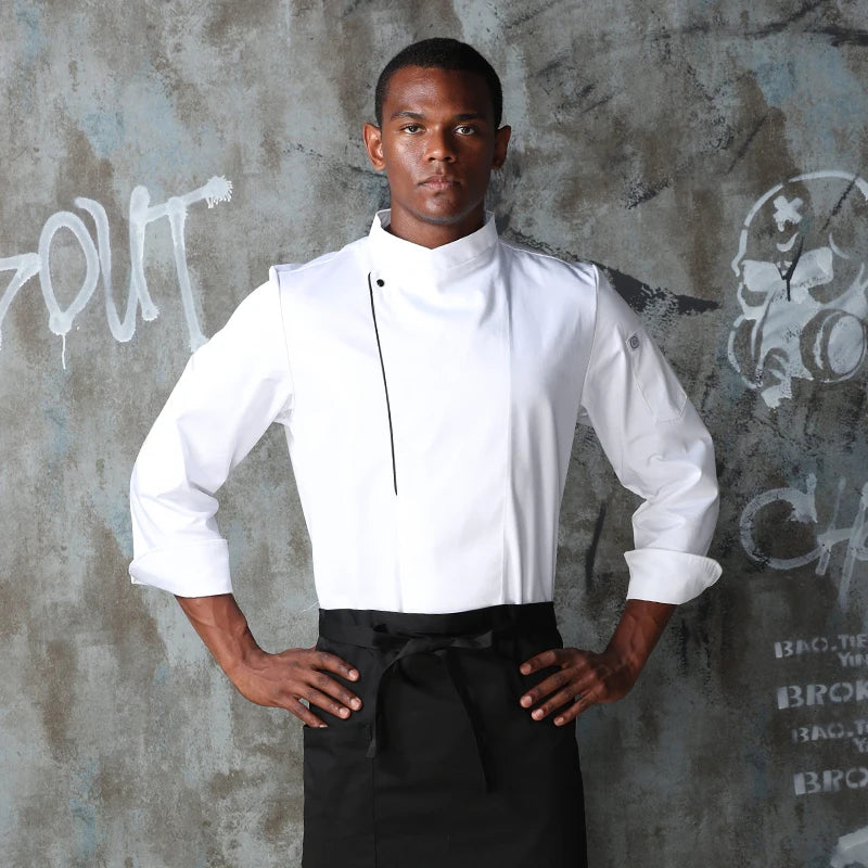 CHECKEDOUT Top Rated Fashion Long Sleeve Restaurant Kitchen Work Wear Chef Uniform and Chef Jacket for Cooking Chef Coats
