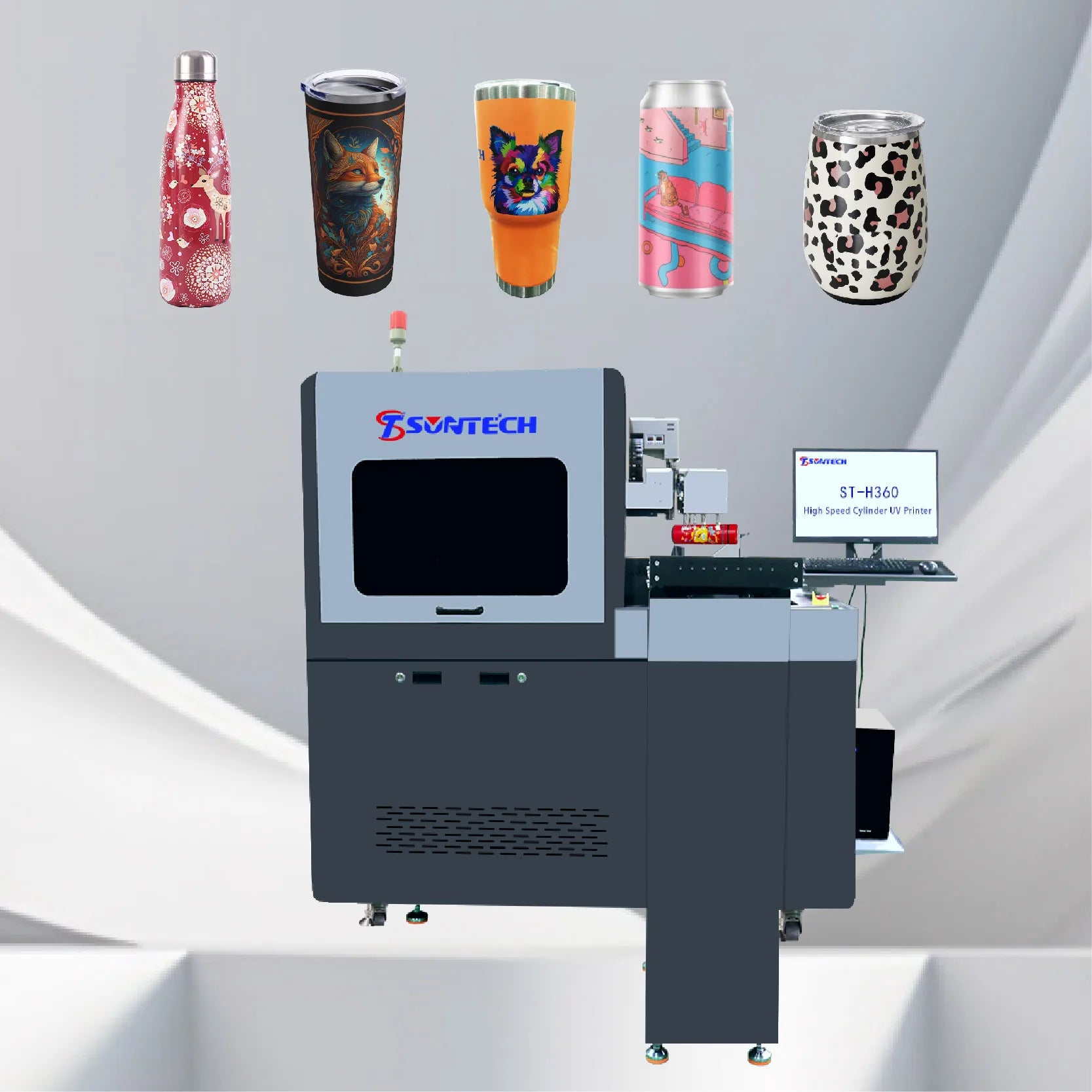UV Printer Precision & Quality for Personalizing Bottles Thermos Cups & Drinkware