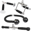 In-Stock Steel Cable Machine Attachment for Tricep Press down & LAT Pulldown Home Gym Accessory Cable Machine Attachments