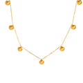 Small Scallop Pendant Necklace for Women Stainless Steel Plated 18k Gold Personality Temperament Clavicle Chain Jewelry