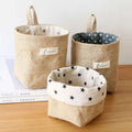 Factory Wholesale Cotton Storage Hanging Bag Sundry Storage Basket Bathroom Kitchen Storage Bag