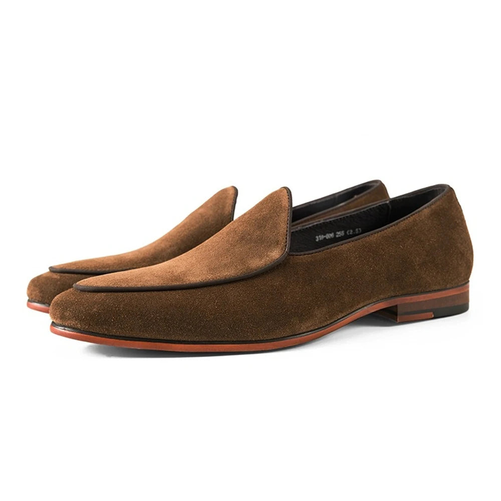 2025 New Arrival Genuine Leather Men Soft Moccasin Boat Shoes Top Grade Driving Suede Casual Loafer Shoes